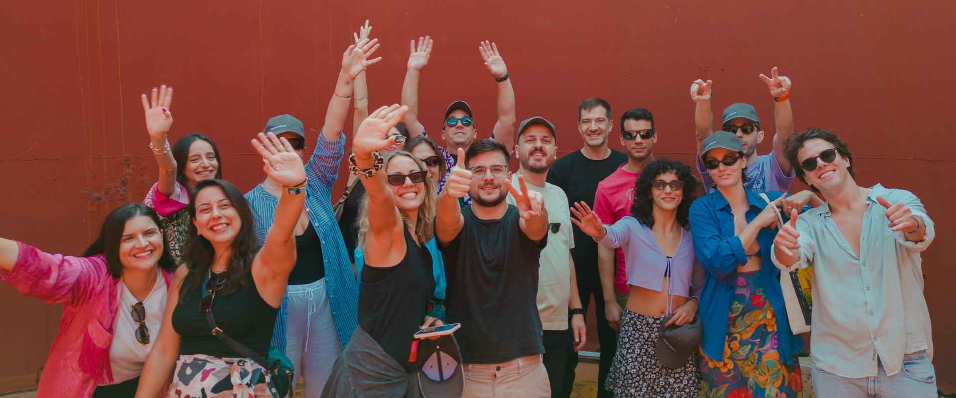 Relevance Team in red background