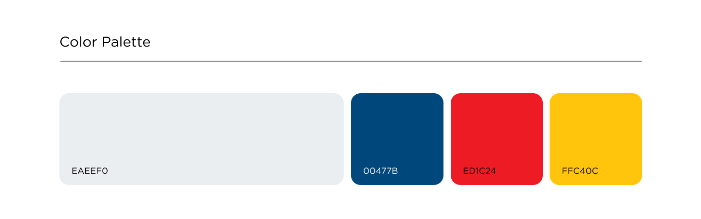 Coral color palette