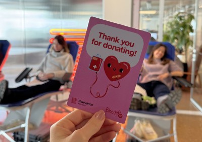 Thank you for donating card