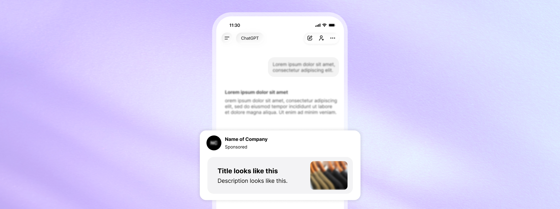 Chatgpt ad example
