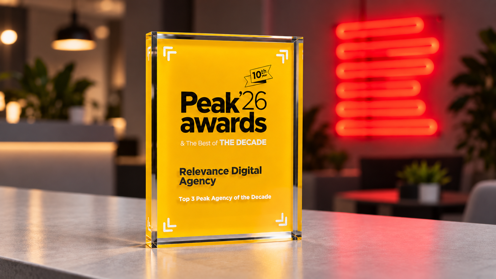 Peak Awards top 3 Agency of the decade